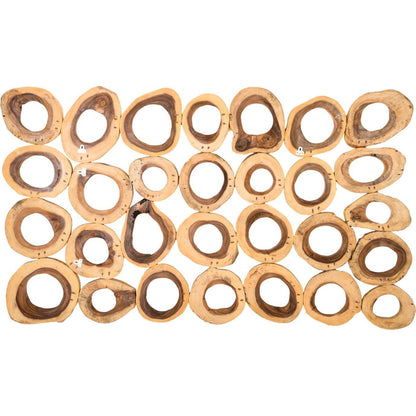 Chuleta Rings Wall Art by Phillips Collection in brown. Made from wood in a eclectic & global style.