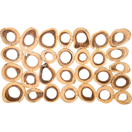 Chuleta Rings Wall Art by Phillips Collection in brown. Made from wood in a eclectic & global style.