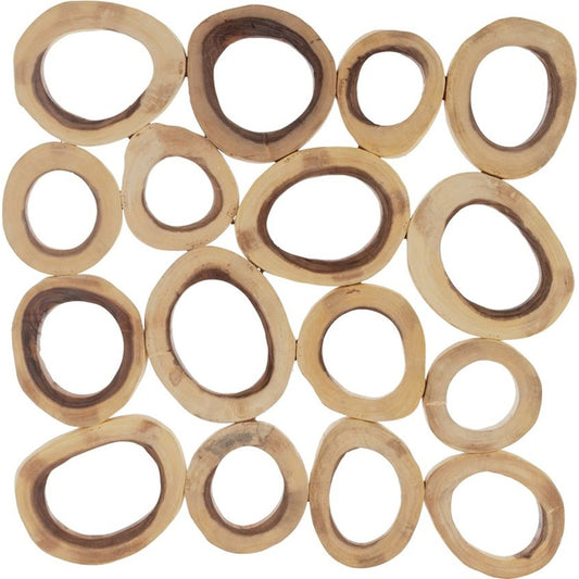 Chuleta Rings Wall Art by Phillips Collection in brown. Made from wood in a eclectic & global style.