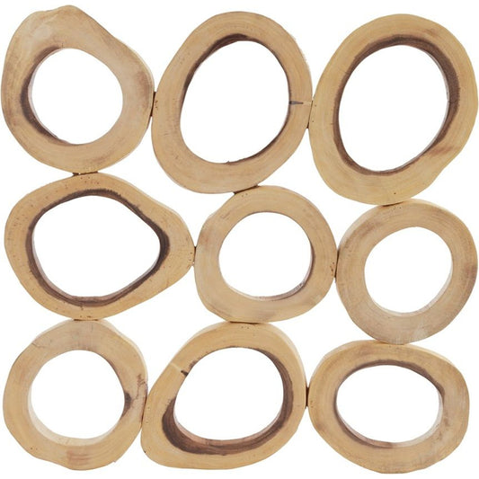 Chuleta Rings Wall Art by Phillips Collection in brown. Made from wood in a eclectic & global style.