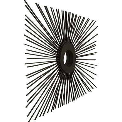 Spoke Square Mirror by Phillips Collection in charred. Made from wood in a modern style.