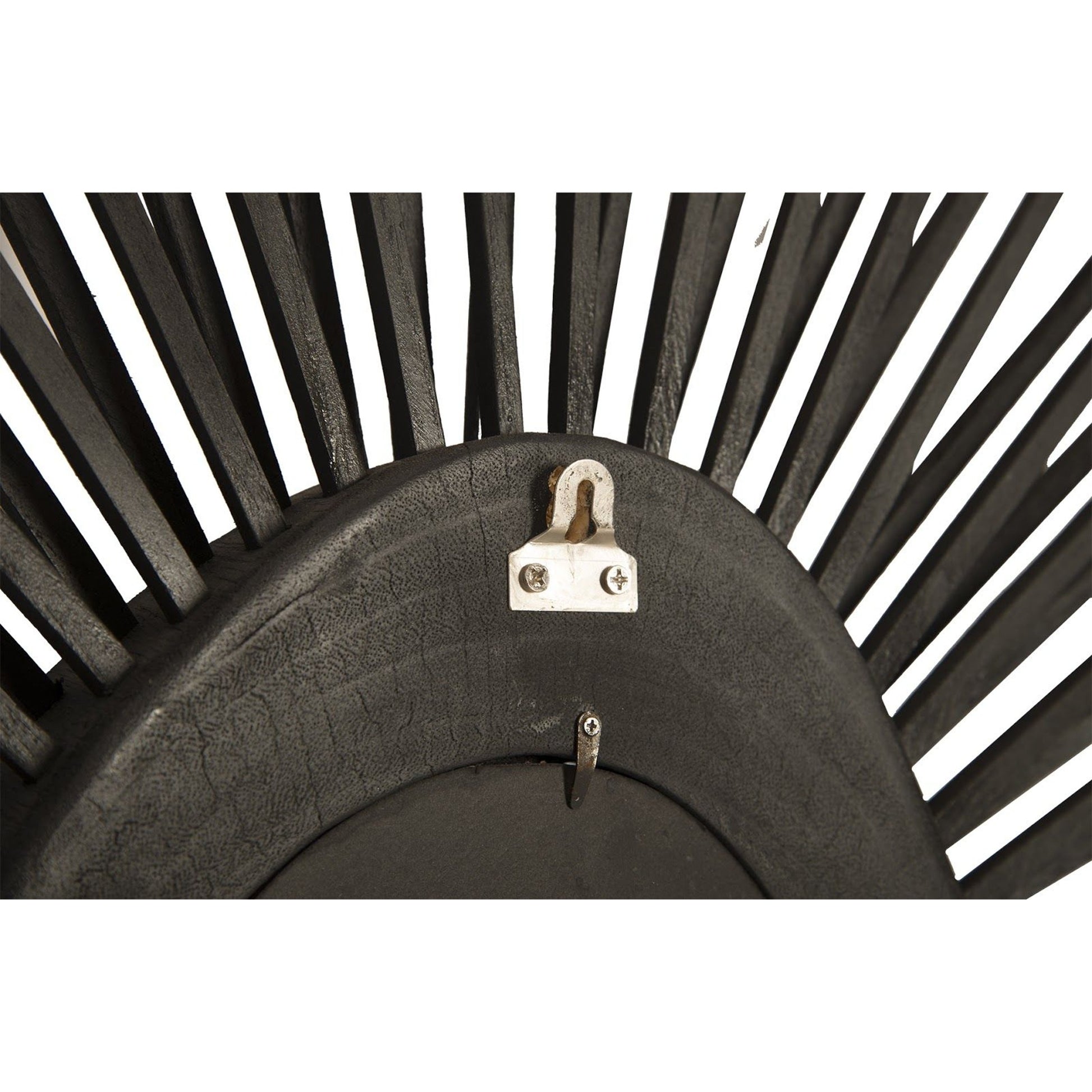 Spoke Square Mirror by Phillips Collection in charred. Made from wood in a modern style.