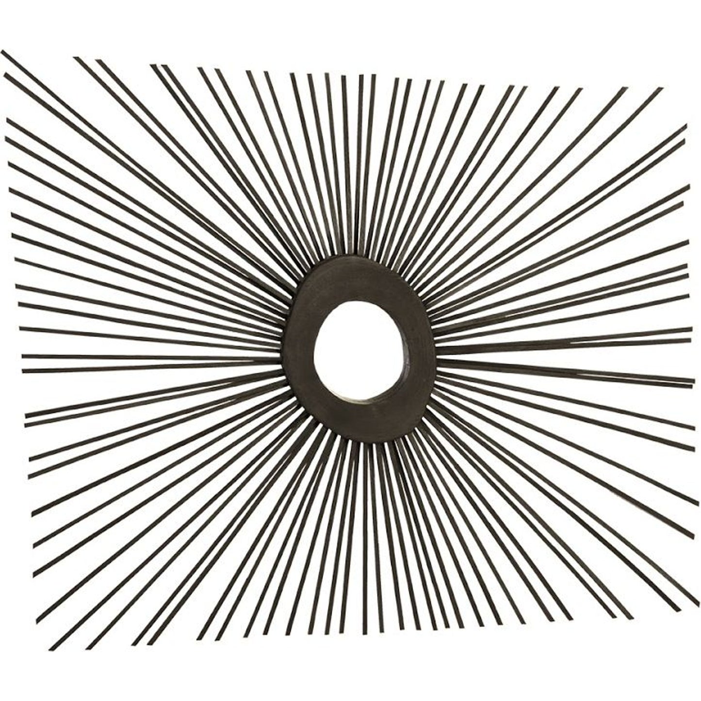 001 SR-820970 | Primary Silo | Spoke Square Mirror by Phillips Collection in charred. Made from wood in a modern style.