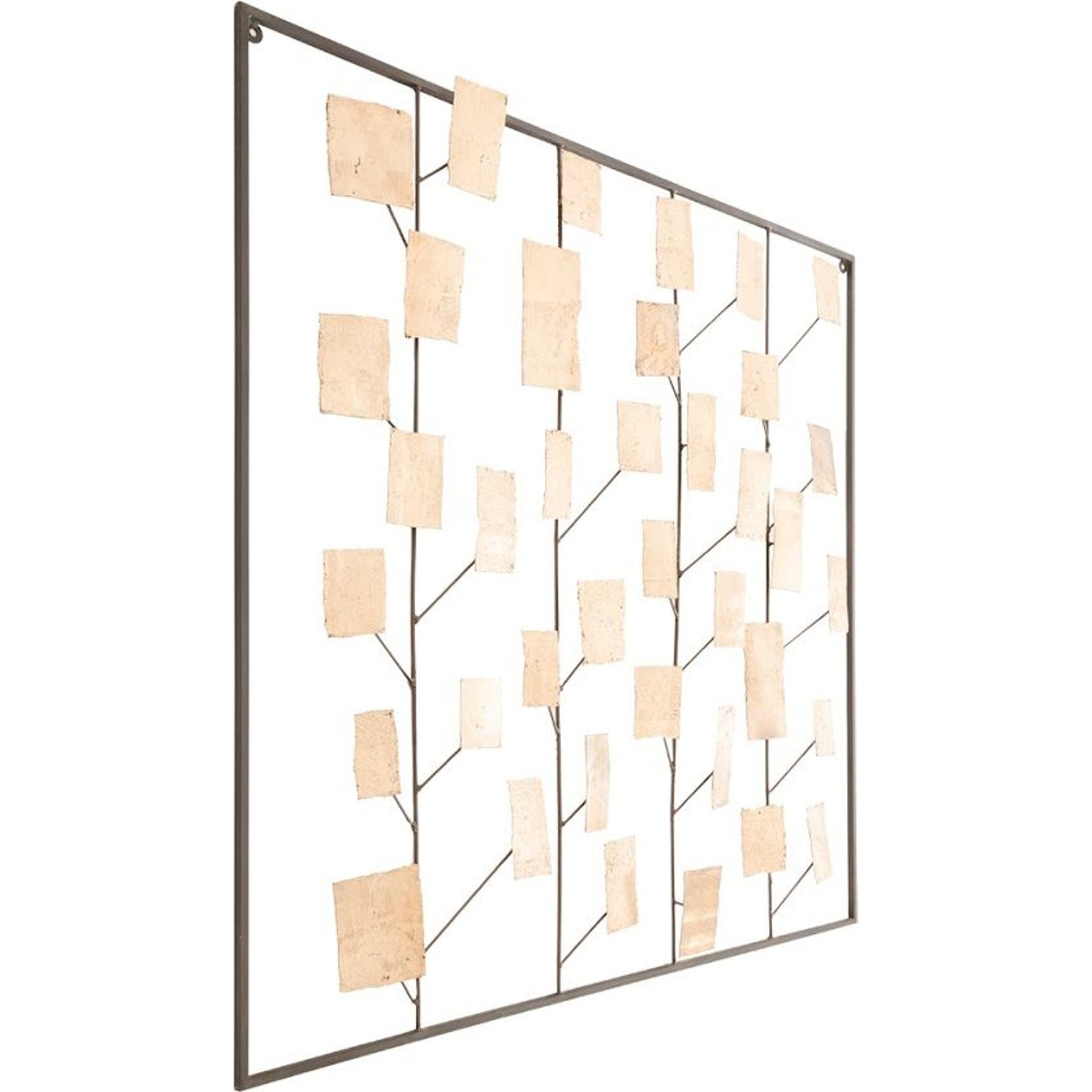 Iron Tree Wall Art by Phillips Collection in brown, gold and brass. Made from metal in a modern style.