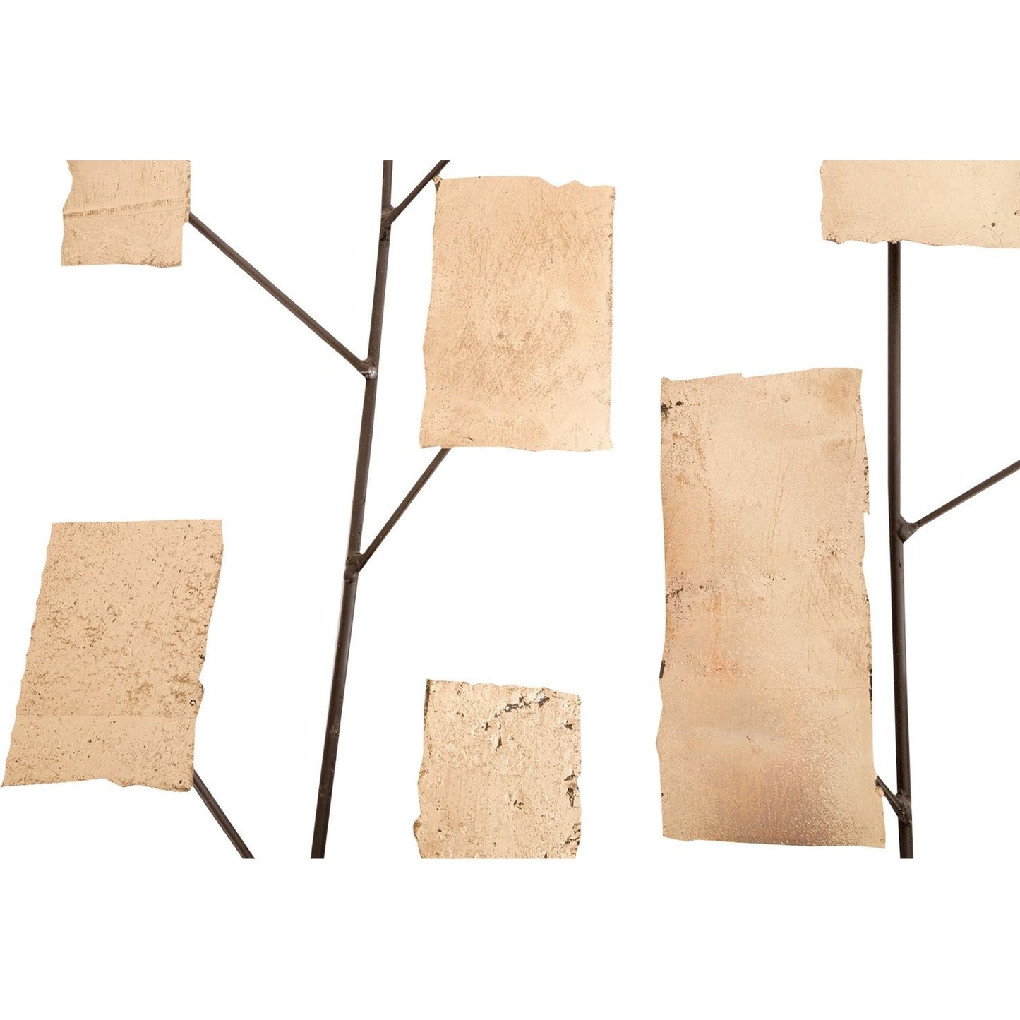 002 SR-820550 | Closeup | Iron Tree Wall Art by Phillips Collection in brown, gold and brass. Made from metal in a modern style.