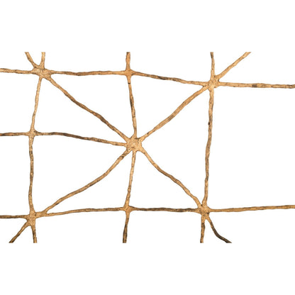 Mesh Wall Art by Phillips Collection in gold, black and brass. Made from metal in a modern style.