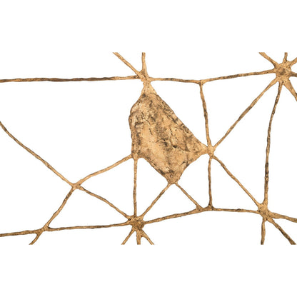 Mesh Wall Art by Phillips Collection in gold, black and brass. Made from metal in a modern style.