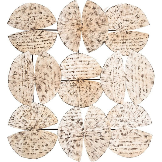 Ginko Leaf Wall Art by Phillips Collection in silver and antique silver. Made from metal in a modern style.