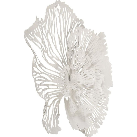 Flower Wall Art White by Phillips Collection in white and powder coat. Made from metal in a eclectic & global style.