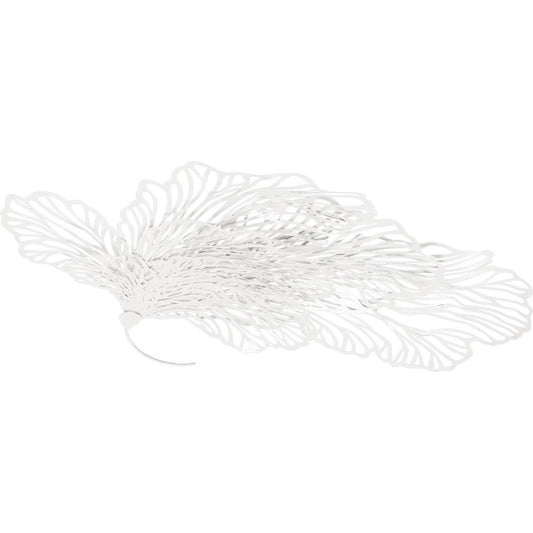White Butterfly Wall Art by Phillips Collection in white and powder coat. Made from metal in a coastal style.