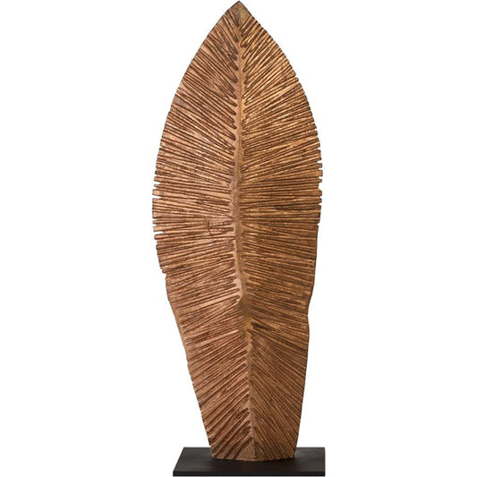 Carved Leaf on Stand by Phillips Collection. Made from wood in a eclectic & global style.