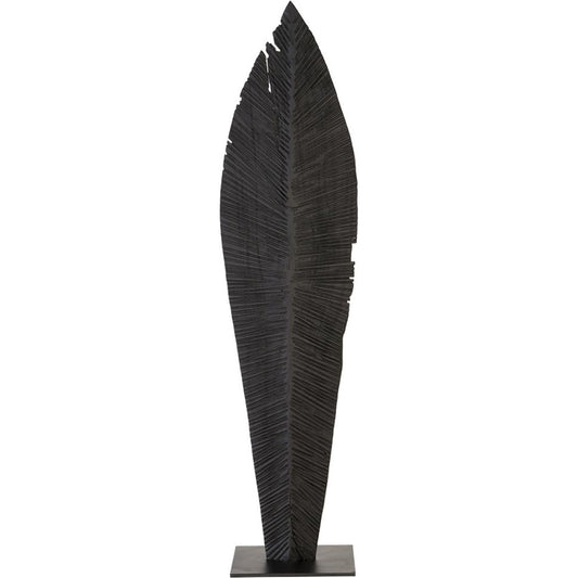 Carved Leaf on Stand by Phillips Collection. Made from wood in a eclectic & global style.