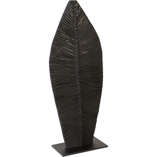Carved Leaf on Stand by Phillips Collection. Made from wood in a eclectic & global style.