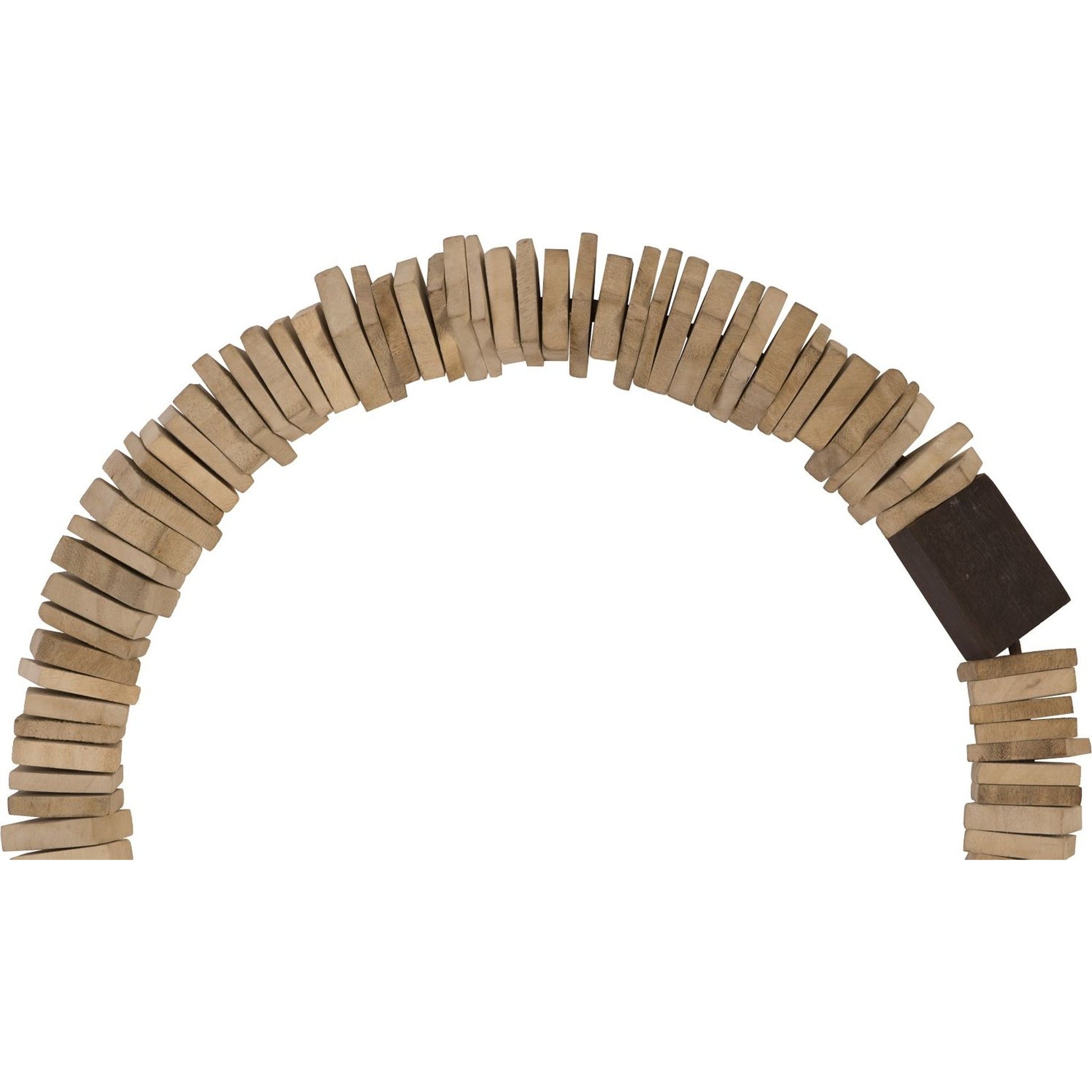 Stacked Wall Ring by Phillips Collection in bleached. Made from wood in a coastal style.