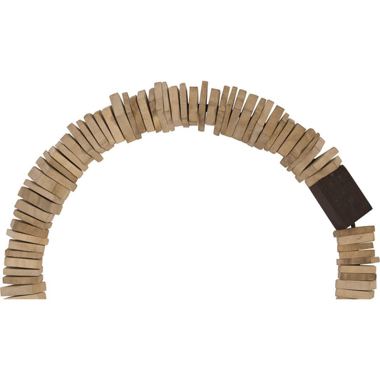Stacked Wall Ring by Phillips Collection in bleached. Made from wood in a coastal style.