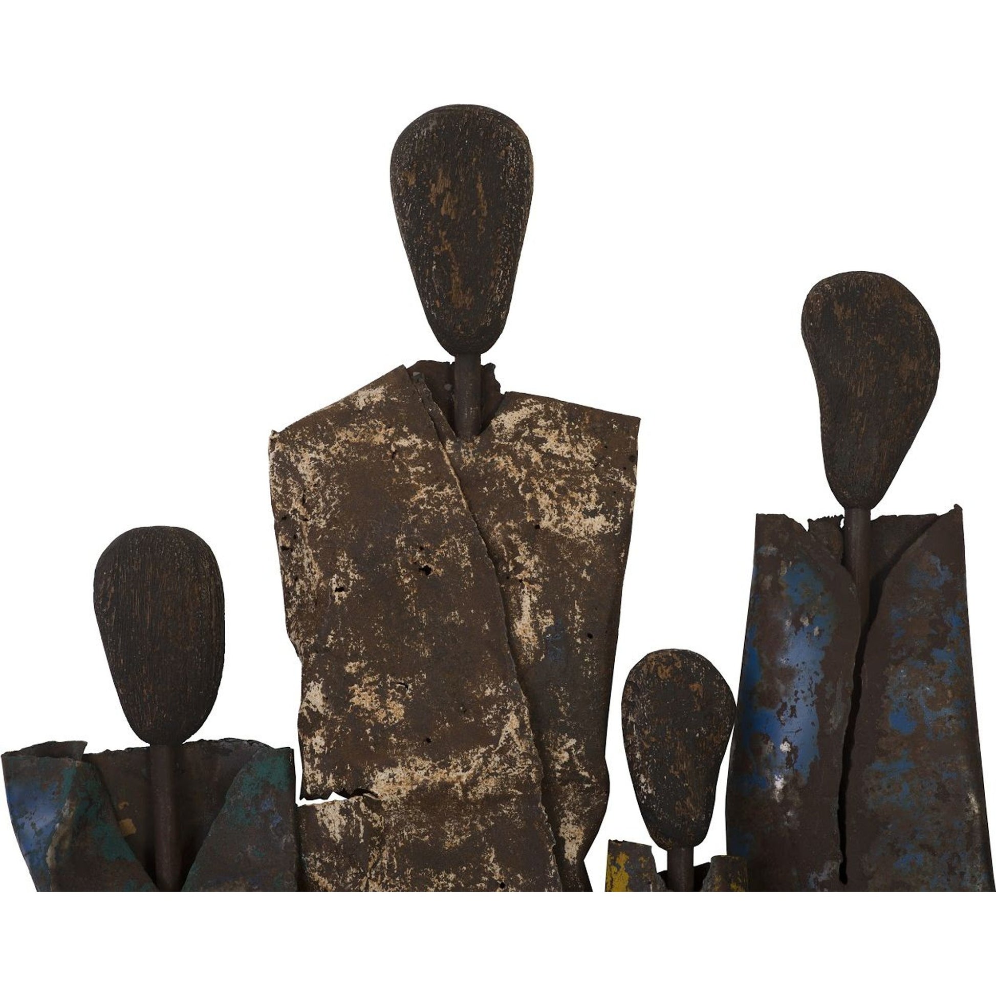 Honey Drum People by Phillips Collection in brown, multi colored and natural, rust. Made from metal in a eclectic & global style.