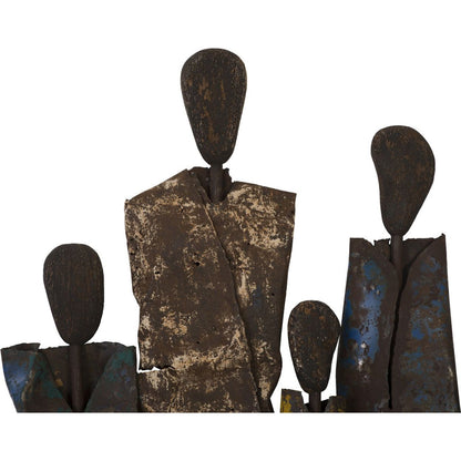 Honey Drum People by Phillips Collection in brown, multi colored and natural, rust. Made from metal in a eclectic & global style.