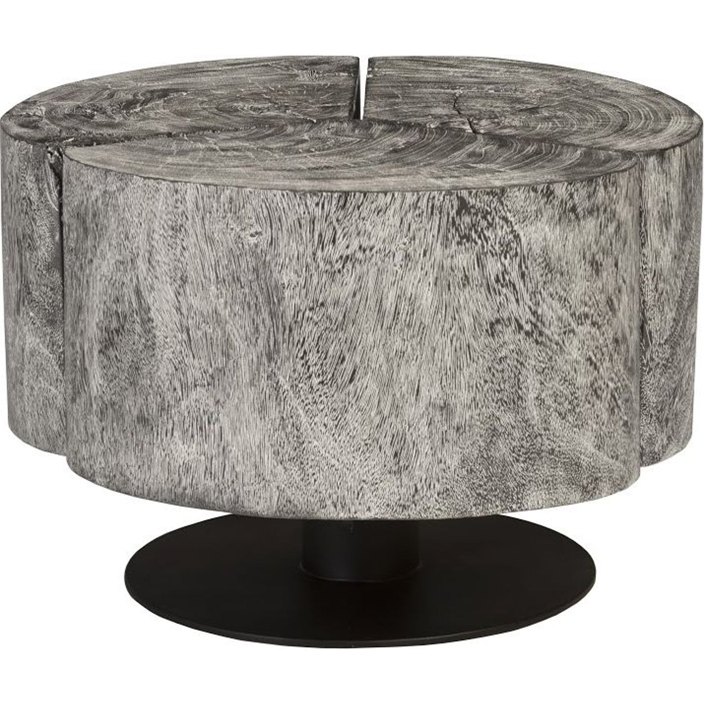 001 SR-820276 | Primary Silo | Clover Gray Stone Coffee Table by Phillips Collection in gray stone. Made from unique in a rustic style.