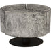 Clover Gray Stone Coffee Table by Phillips Collection in gray stone. Made from unique in a rustic style.