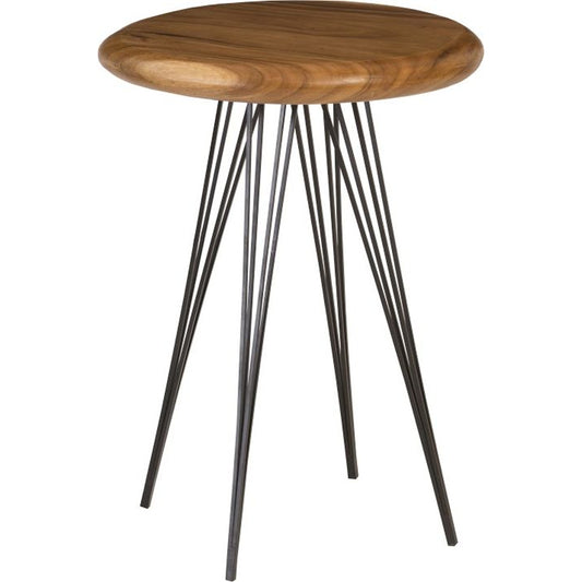 Chamcha Wood Bar Table by Phillips Collection in natural, powder coat. Made from wood in a modern style.
