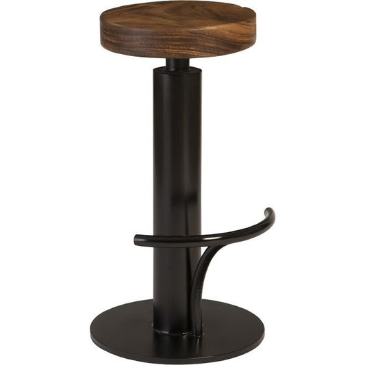 Black Iron Bar Stool by Phillips Collection in brown, black. Made from wood in a modern style.