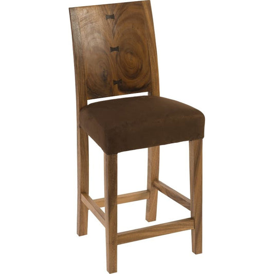 Origins Counter Stool by Phillips Collection in gray stone. Made from wood in a eclectic & global style.