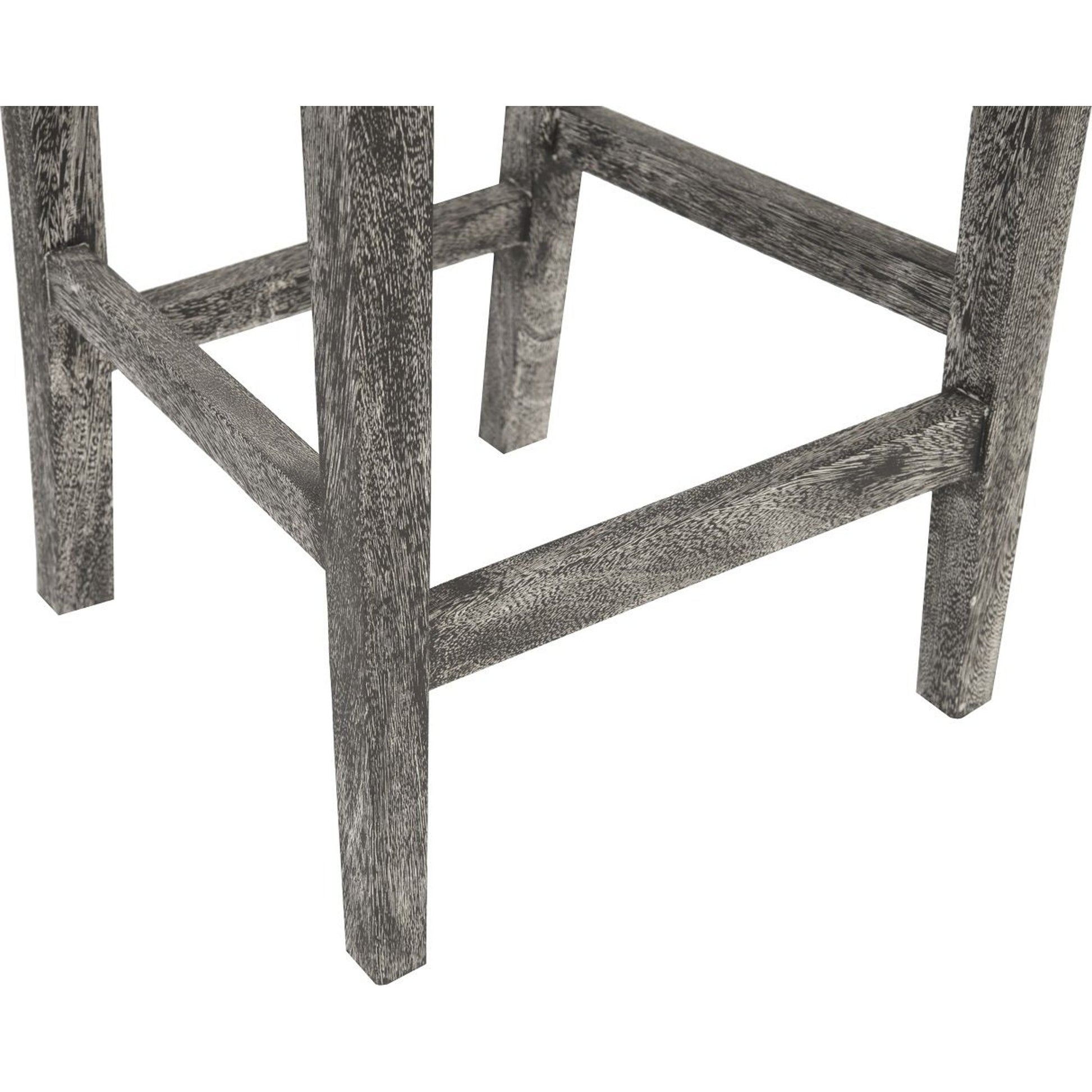 Origins Counter Stool by Phillips Collection in gray stone. Made from wood in a eclectic & global style.