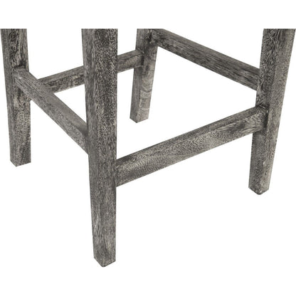 Origins Counter Stool by Phillips Collection in gray stone. Made from wood in a eclectic & global style.