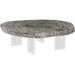 Floating Coffee Table with Acrylic Legs by Phillips Collection. Made from wood, chamcha wood acrylic in a modern style.