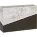 Geometry Console Table by Phillips Collection in gray stone. Made from wood in a rustic style.