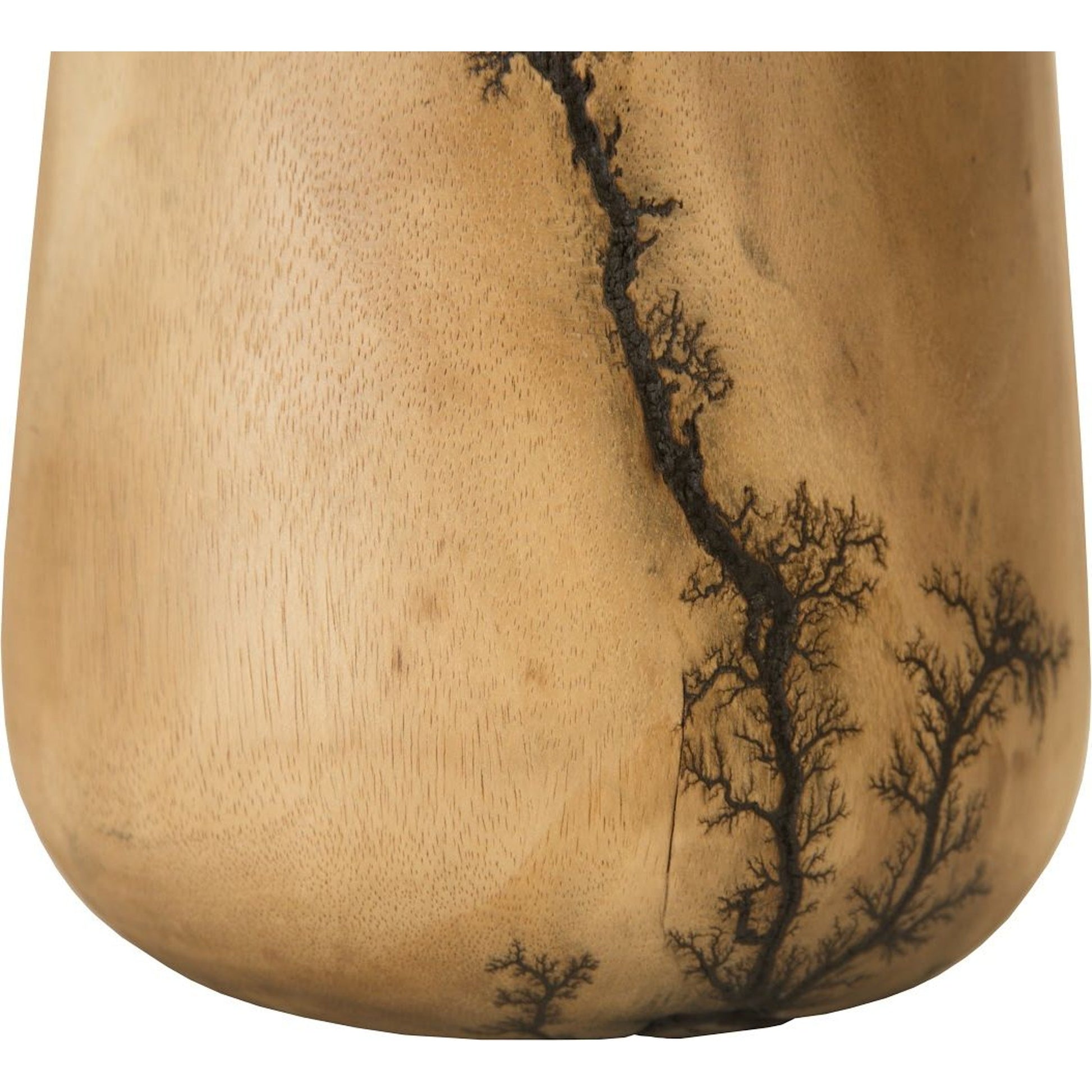 Lightning Vase by Phillips Collection in brown and charred, natural. Made from wood in a eclectic & global style.