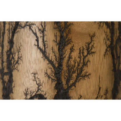 Lightning Vase by Phillips Collection in brown and charred, natural. Made from wood in a eclectic & global style.