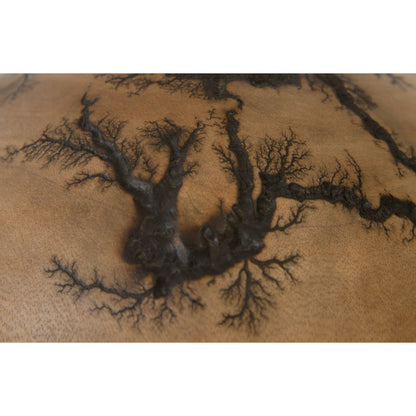 Lightning Vase by Phillips Collection in brown and charred, natural. Made from wood in a eclectic & global style.
