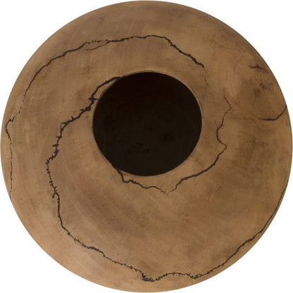 Lightning Vase by Phillips Collection in brown and charred, natural. Made from wood in a eclectic & global style.