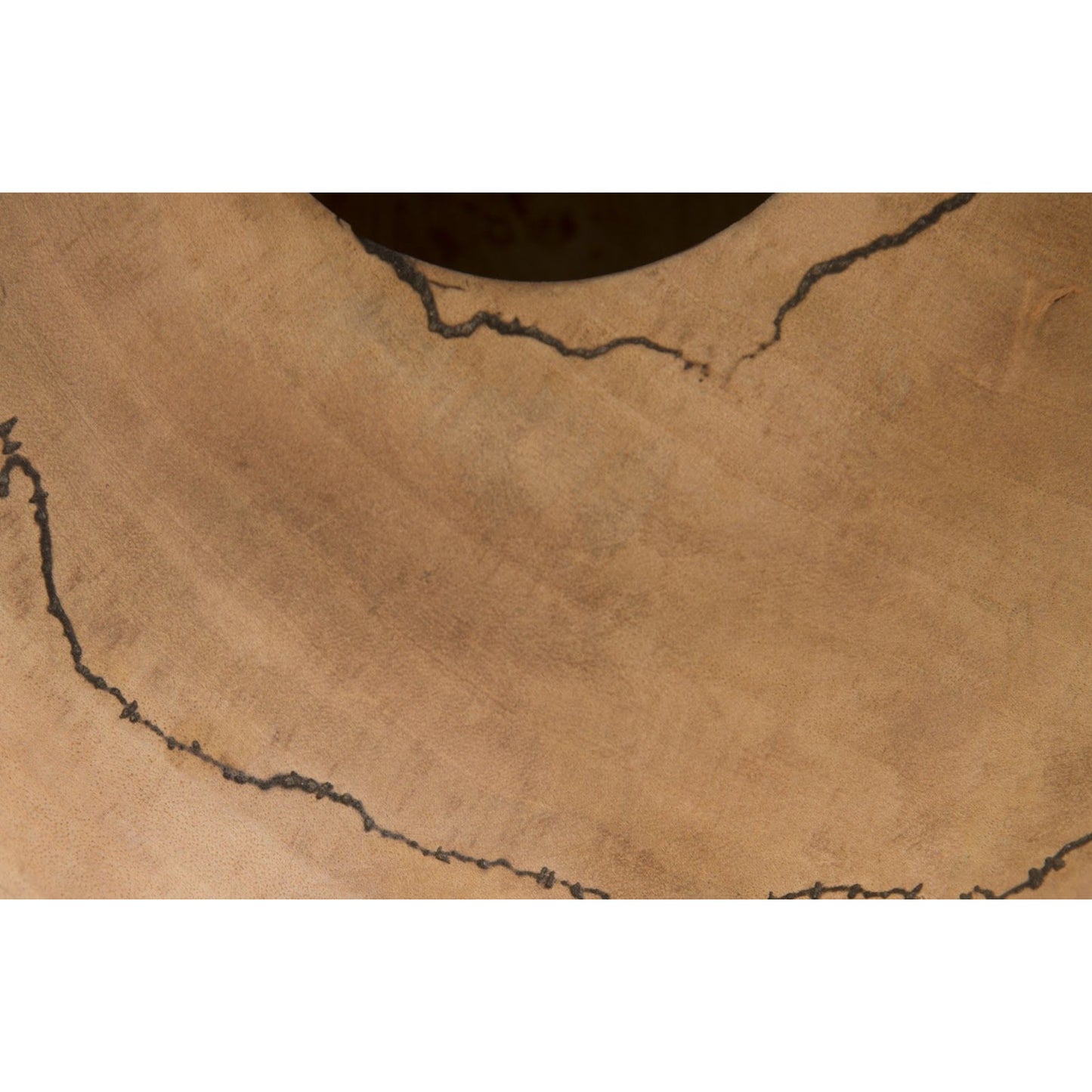 009 SR-820586 | Closeup | Lightning Vase by Phillips Collection in brown and charred, natural. Made from wood in a eclectic & global style.