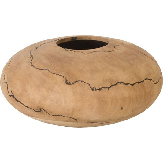 Lightning Vase by Phillips Collection in brown and charred, natural. Made from wood in a eclectic & global style.