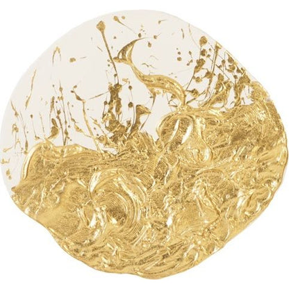 Wisp Wall Tile by Phillips Collection in black, silver and silver leaf. Made from wood in a eclectic & global style.