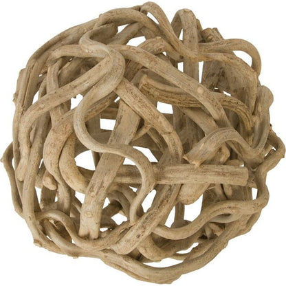 Vine Ball by Phillips Collection in natural. Made from wood in a coastal style.