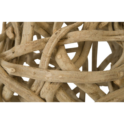 Vine Ball by Phillips Collection in natural. Made from wood in a coastal style.