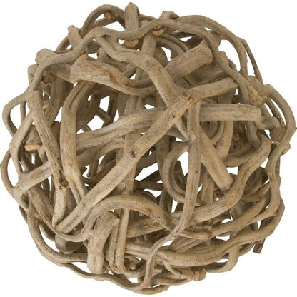 Vine Ball by Phillips Collection in natural. Made from wood in a coastal style.