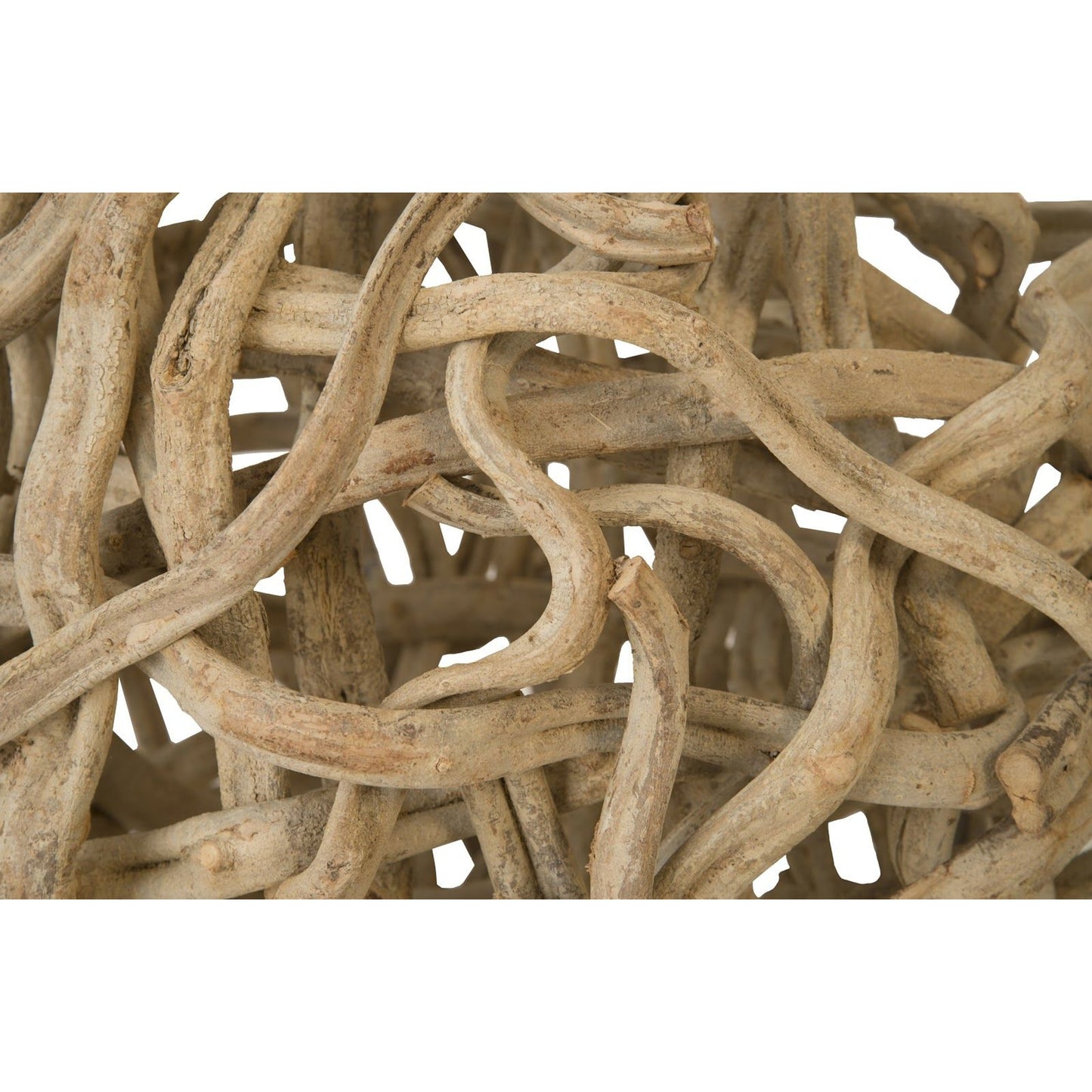 003 SR-821071 | Closeup | Vine Ball by Phillips Collection in natural. Made from wood in a coastal style.