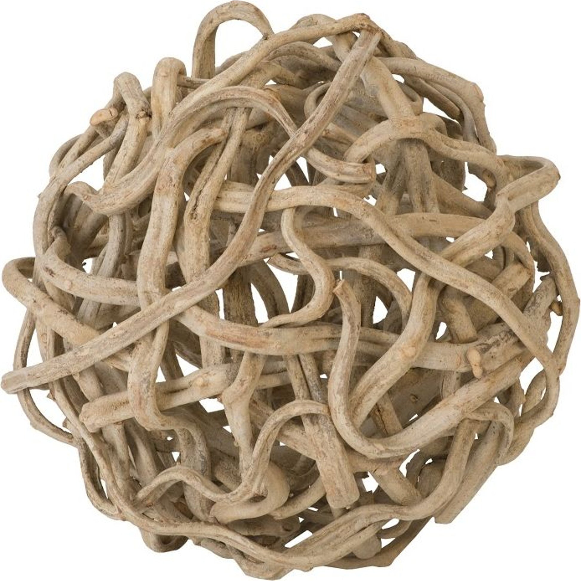 Vine Ball by Phillips Collection in natural. Made from wood in a coastal style.