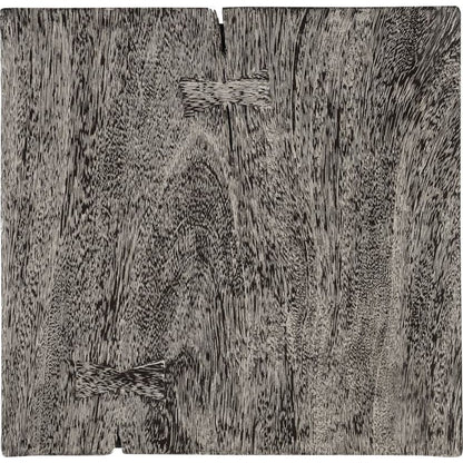 Inverted Pyramid Side Table by Phillips Collection. Made from wood, chamcha wood, metal, iron in a rustic style.