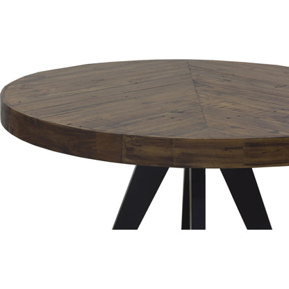 Parq Round Dining Table by Moe's Home Collection. Made from acacia veneer over mdf, solid acacia legs in a modern style.