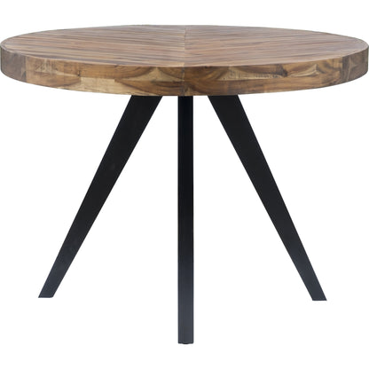 Parq Oval Dining Table by Moe's Home Collection in cappuccino. Made from solid acacia, mdf in a modern style.