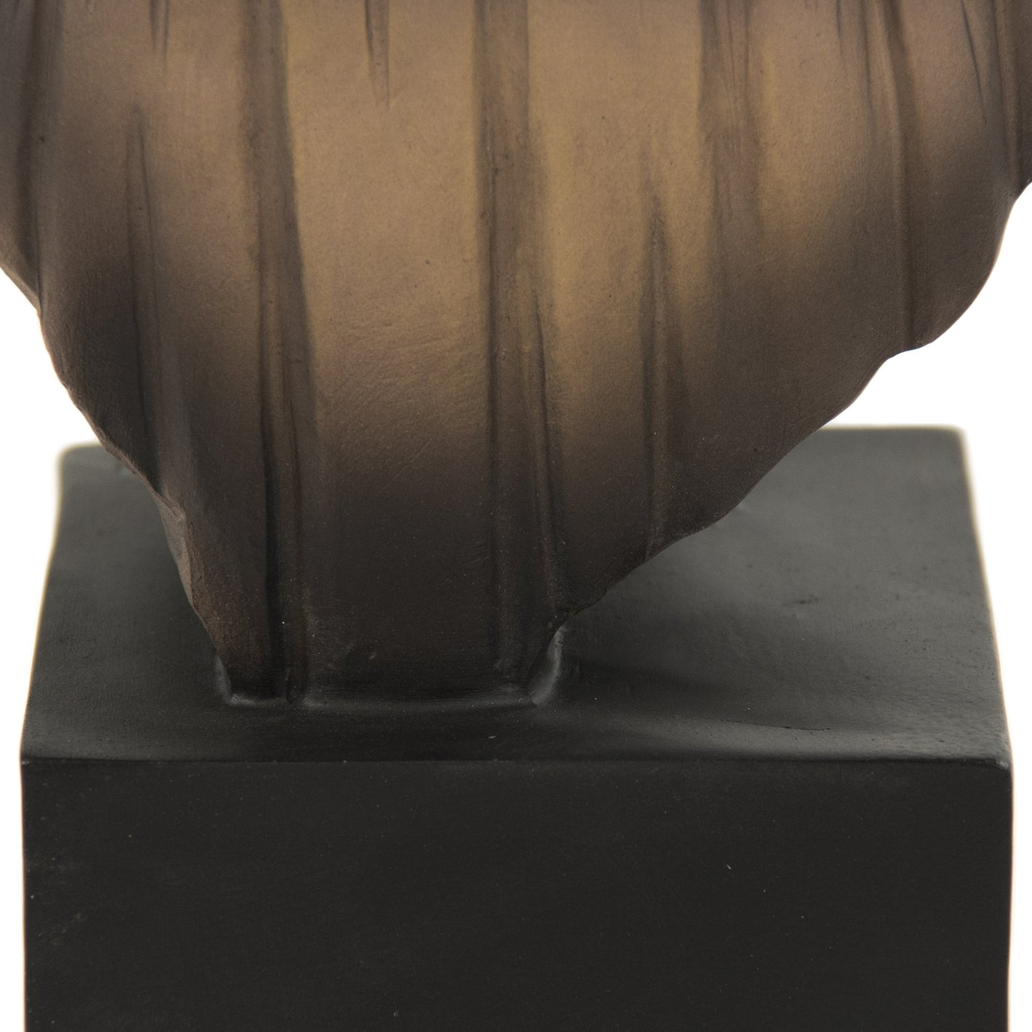 004 S-338211 | Closeup | Resin Girl Bust by Zentique in beige, distressed browns, black and resin. Made from resin in a traditional style.