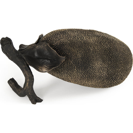 Resin Jackfruit by Zentique in distressed bronze and resin. Made from resin in a cottage & farmhouse style.