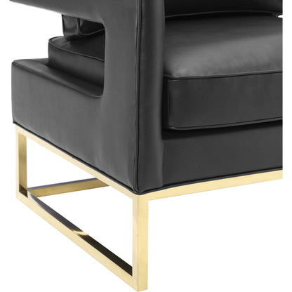 Avery Chair by TOV Furniture in gold. Made from unique in a modern style.