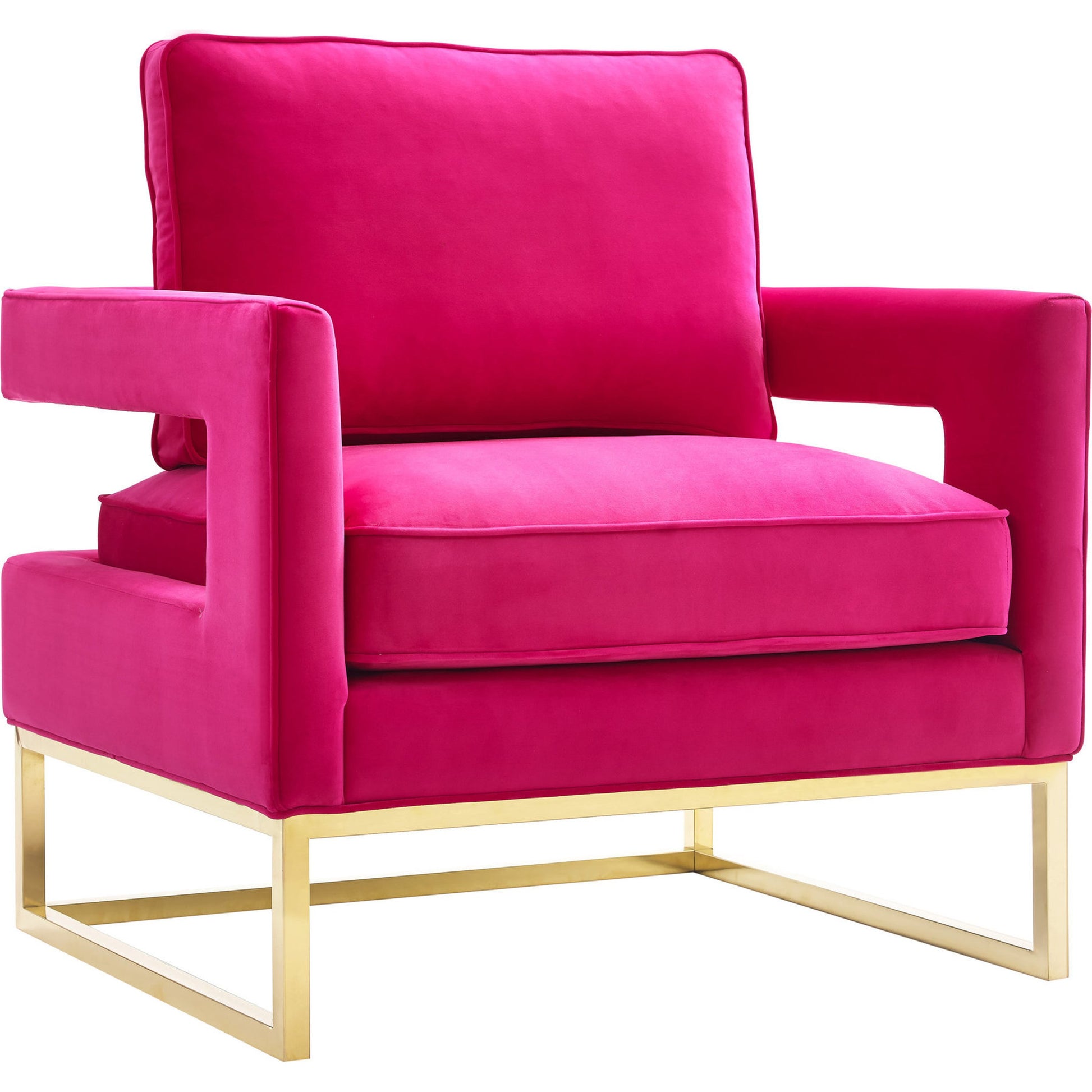 Avery Chair by TOV Furniture in gold. Made from unique in a modern style.