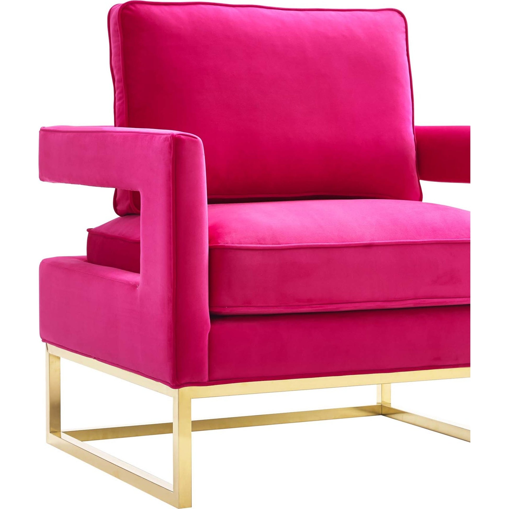 Avery Chair by TOV Furniture in gold. Made from unique in a modern style.